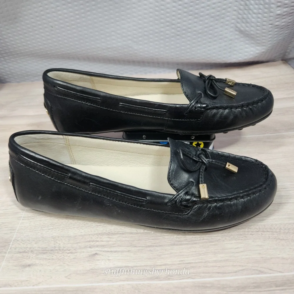New Without Box Michael Kors Daisy Moc Flats Black Loafers Ladies Flats Sz 7M